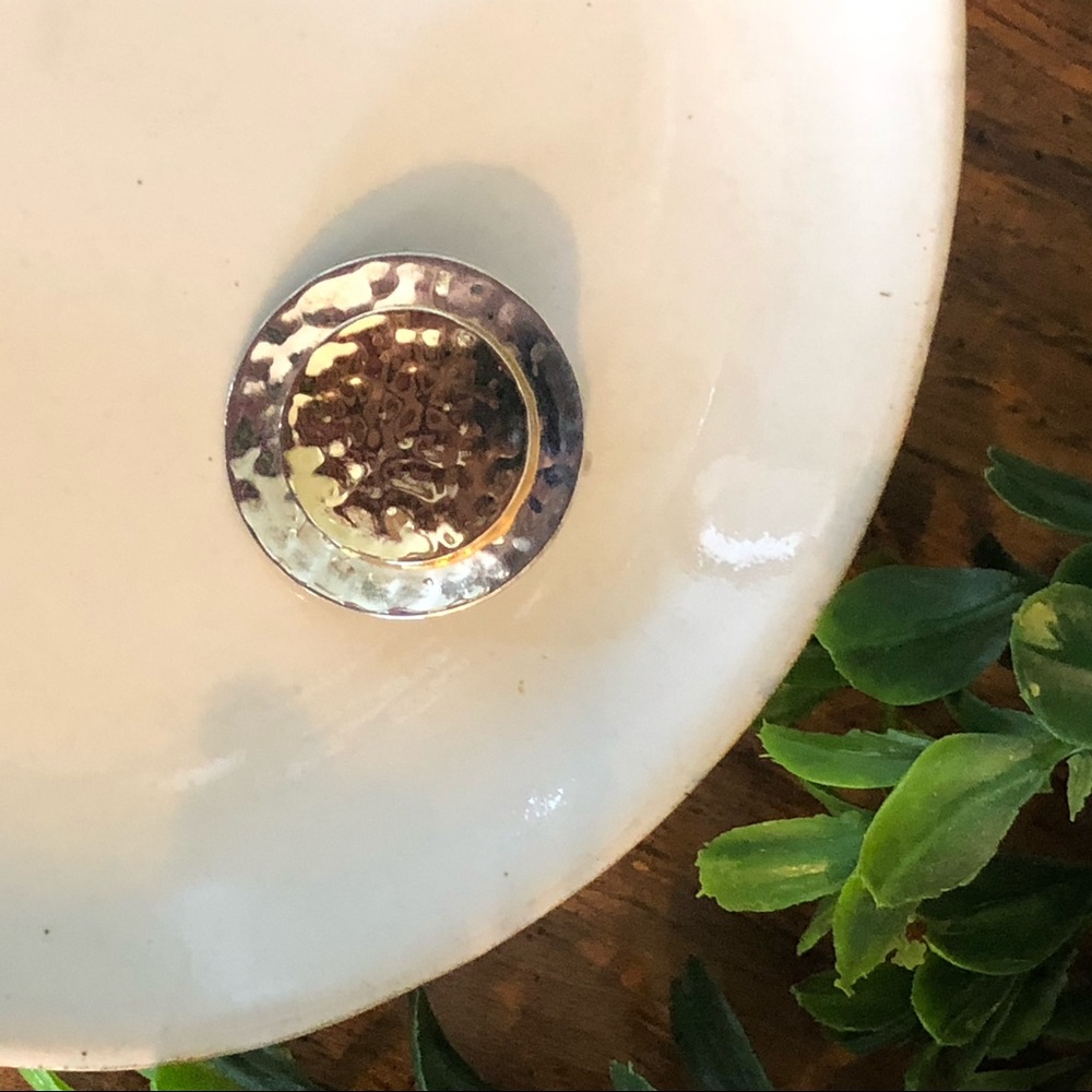 Silpada silver and gold circle pendant S1375